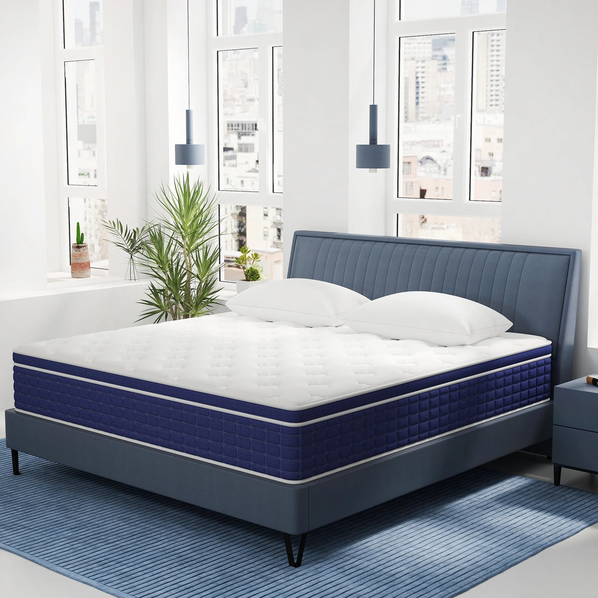 12 Inch Queen Mattress ,Hybrid Mattresses Medium Firm in a Box