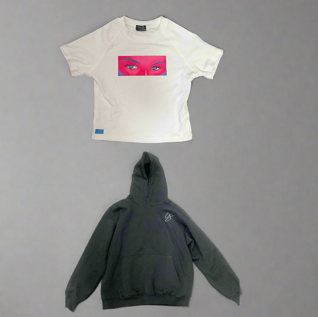 Charlotte Summers 1 Black Hoodie 1 Pink Shirt