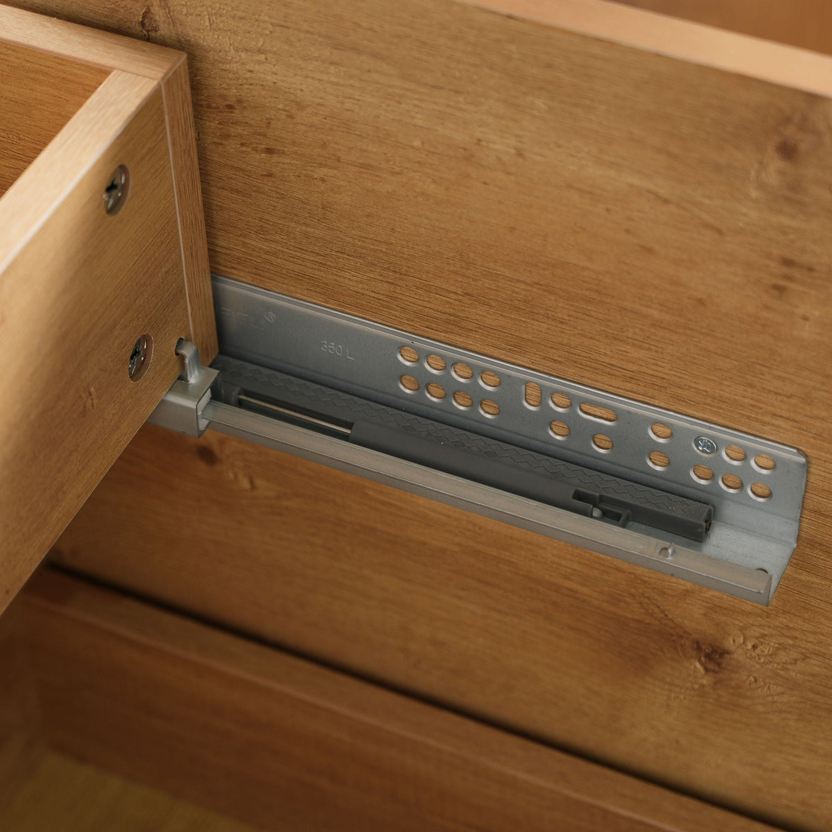 Double Sink Bathroom Vanity, Cabinet & Soft Close Doors, Divided Drawers, Wall Mounted Storage - Wood