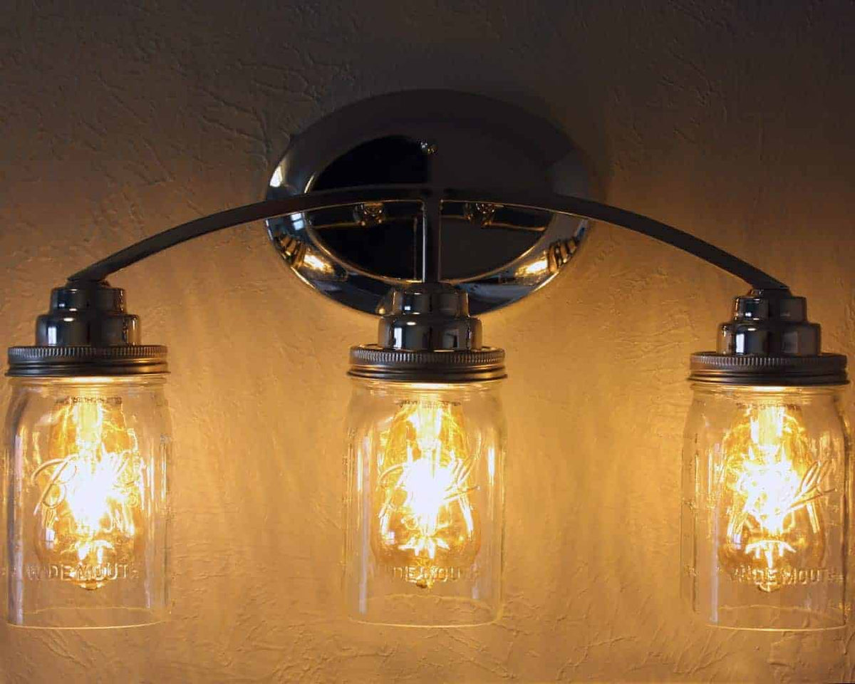 Hand-Cut Open Bottom Mason Jars for DIY Lighting, Pendants & Crafts