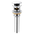 Bathroom Sink Drain with Overflow Pop-Up Drain Stopper for Vessel Sink Lavatory