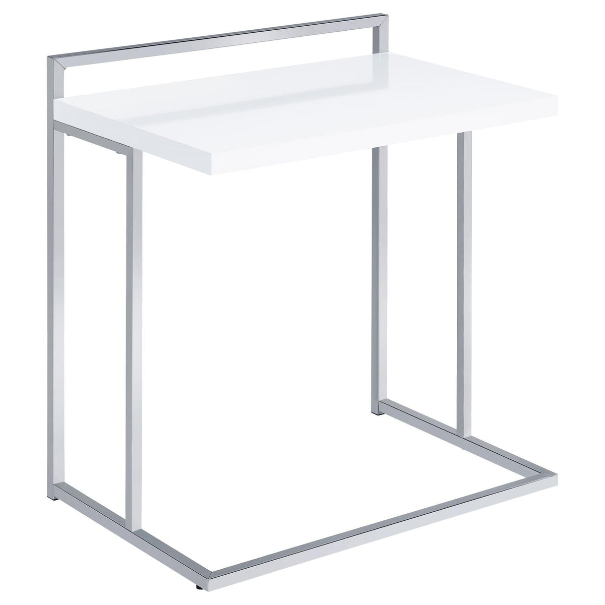 Rectangular Top Snack Table - White