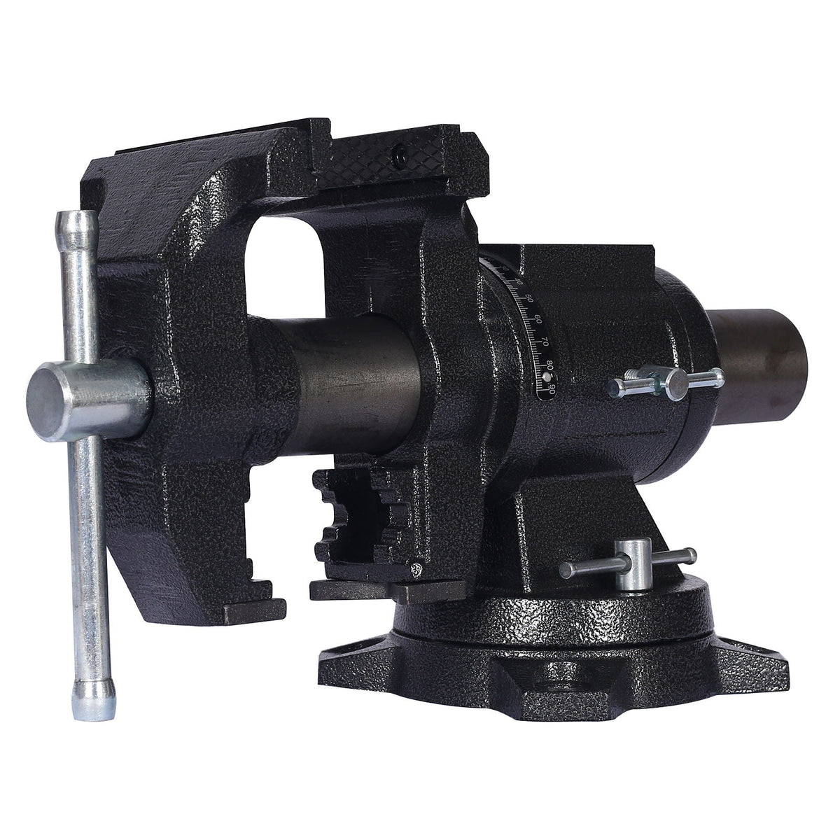 Heavy Duty 5" Multi Jaw Rotating Bench Vise with 360° Swivel Base and Head