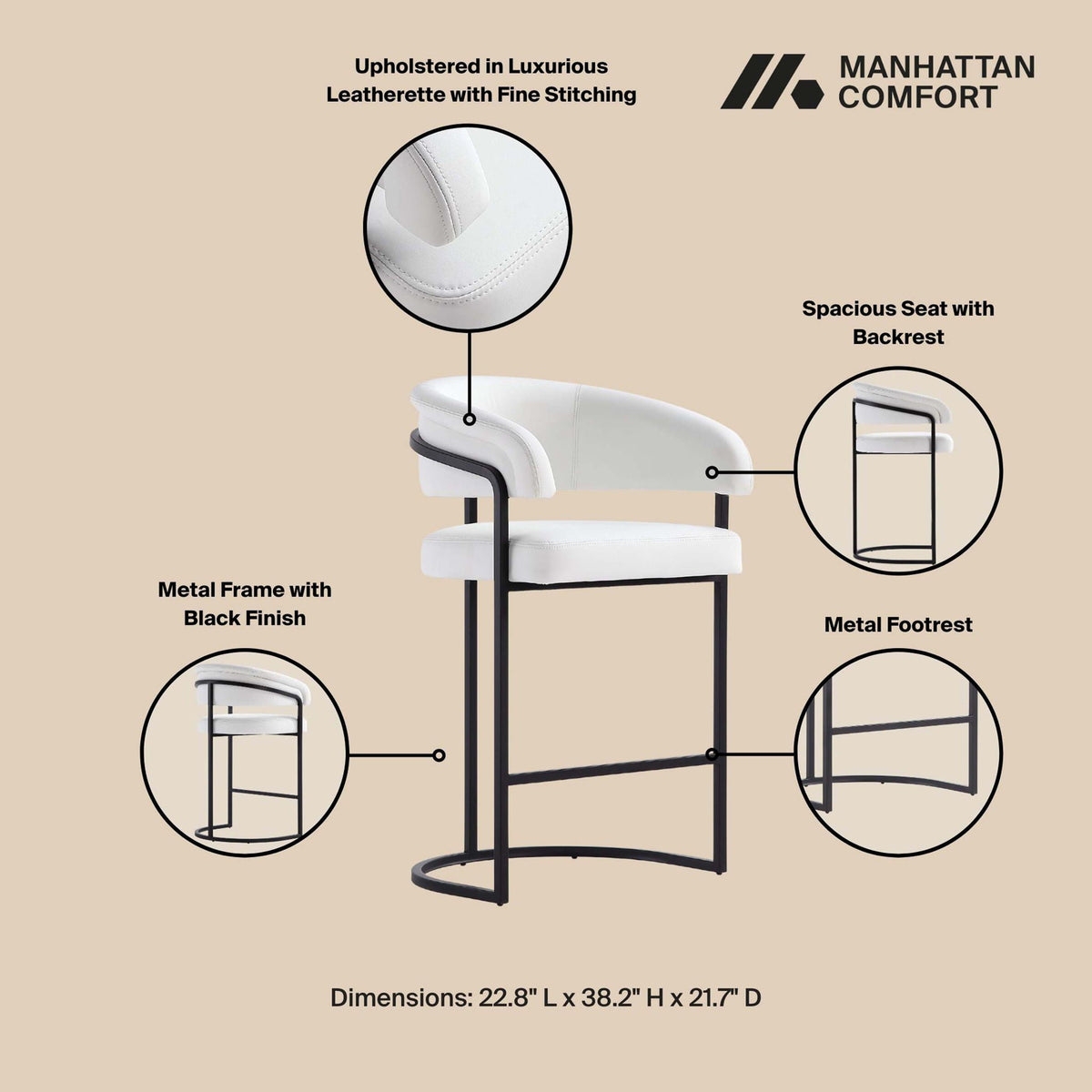Augusta - Counter Stool