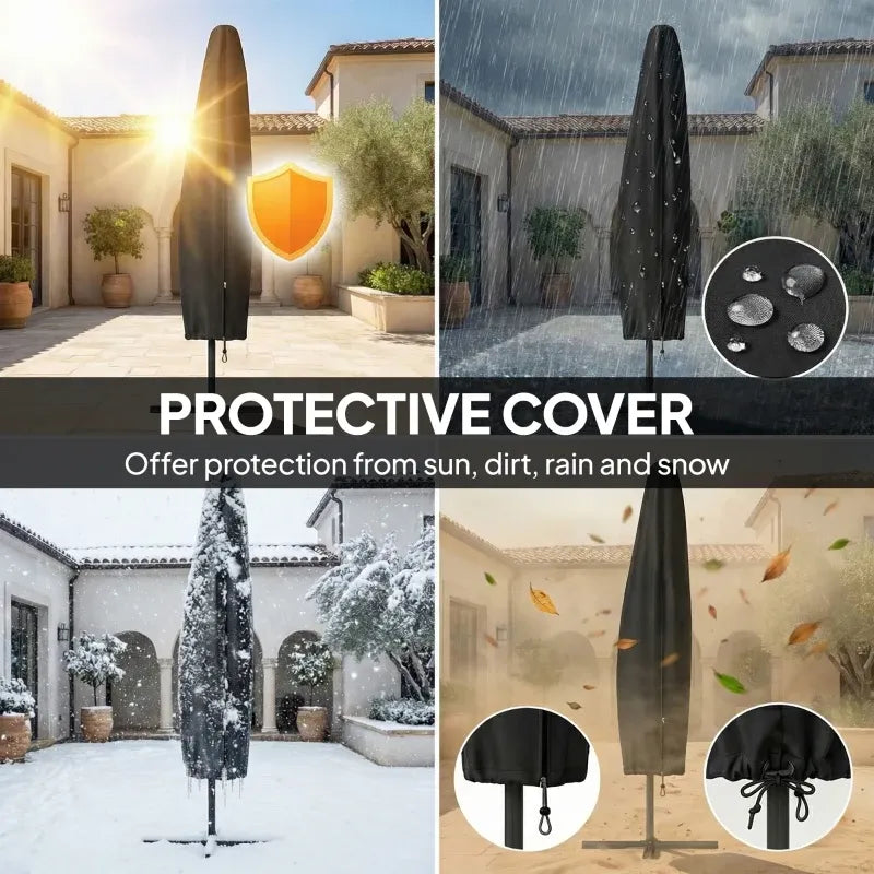 Modern Style Outdoor Hanging Cantilever Umbrella
