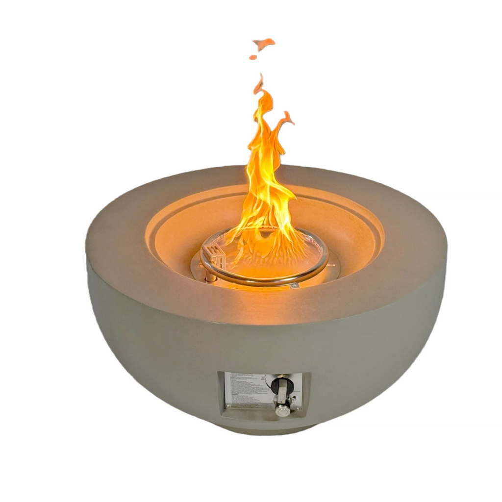Outdoor Round Propane Fire Pit Table 28-inch, 40,000 BTU