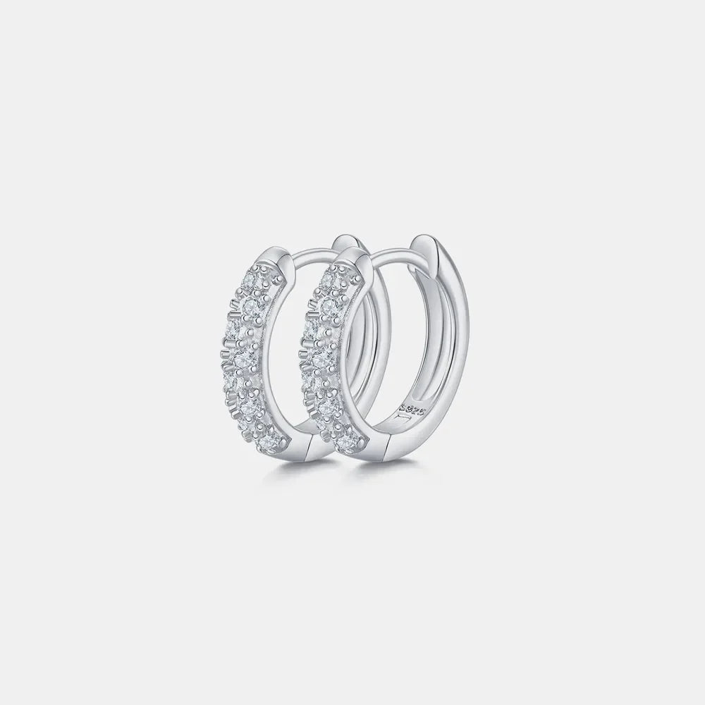 Sparkala™ 925 Sterling Silver Huggie Earrings