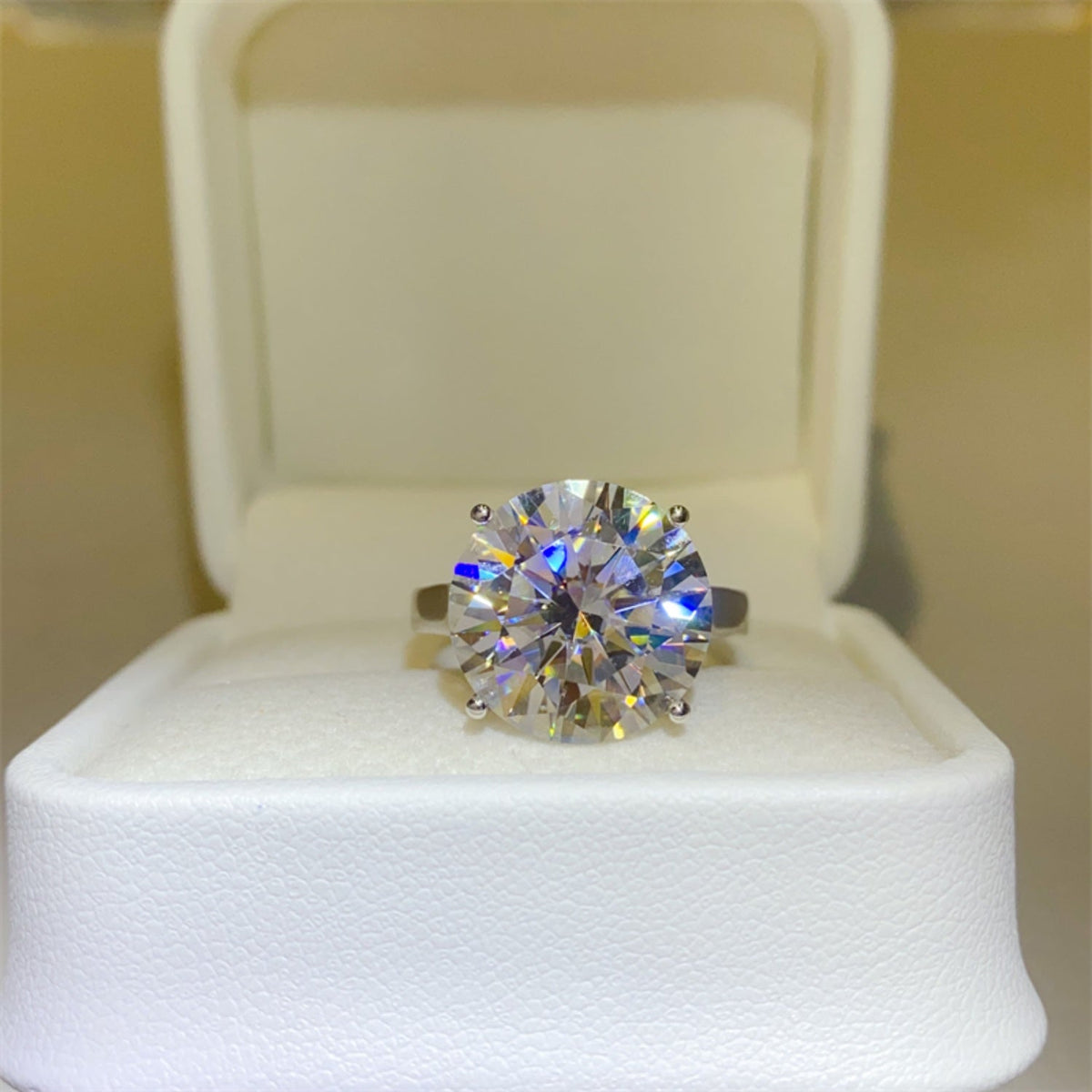 10 Carat Brilliant Round Cut Sparkala™ Pure Sterling Silver Ring