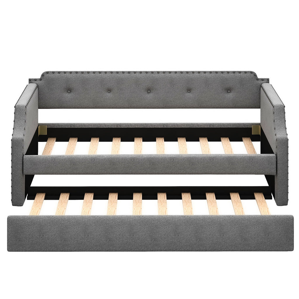 Upholstered Daybed With Trundle