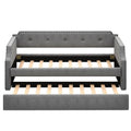 Upholstered Daybed With Trundle