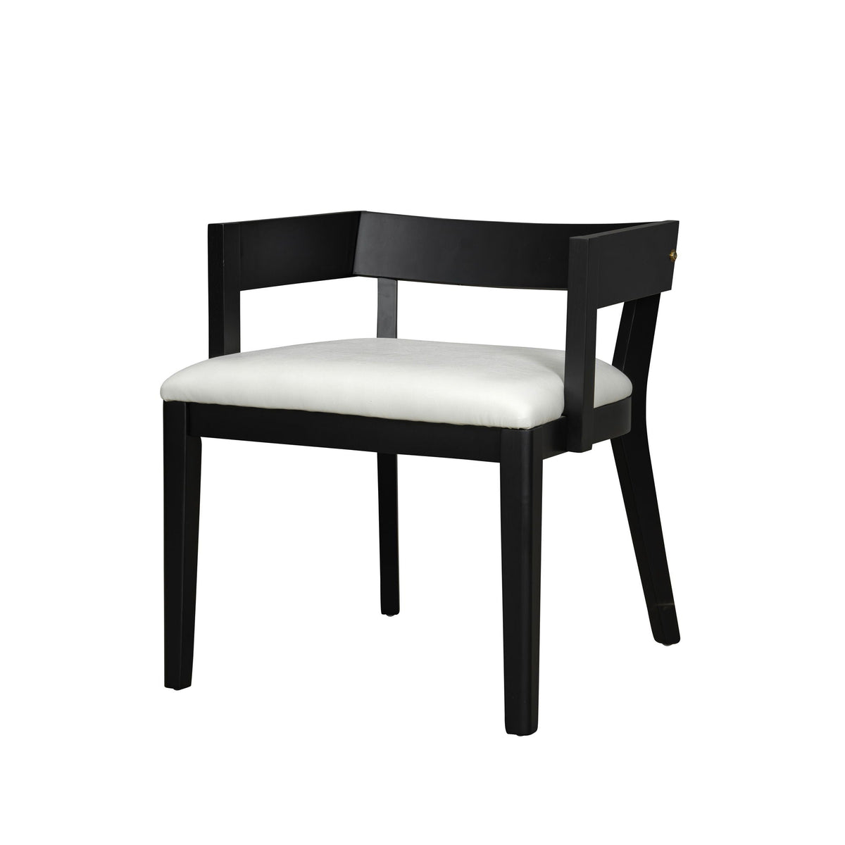 Modern Glossy Dining Chairs (Set of 2), Elegant Upholstery And Ergonomic Design - Black White
