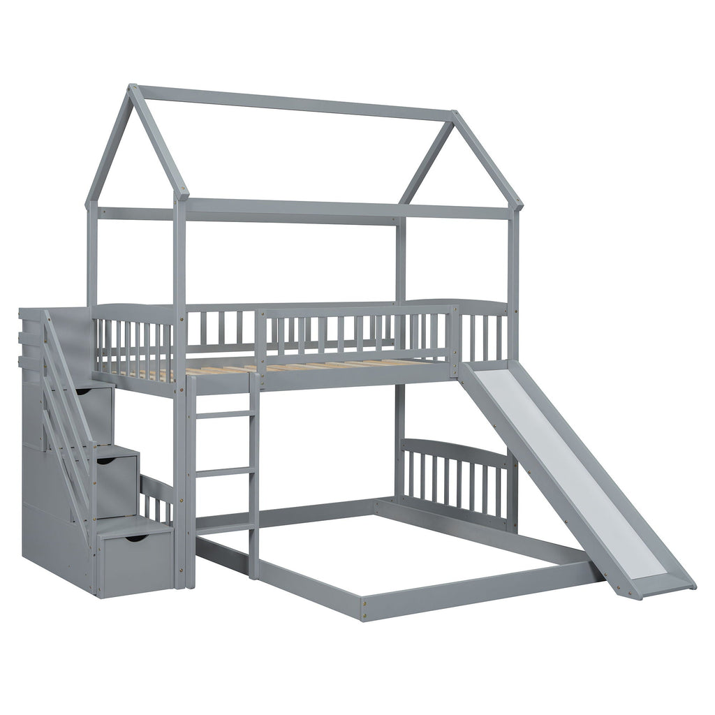 House Bunk Bed With Slide