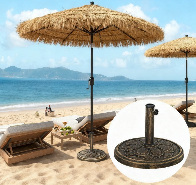 Umbrella Stand, Patio Umbrella Base, Resin Outdoor Umbrella Stand Base