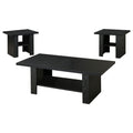 Salton - 3 Piece Coffee Table Set - Black