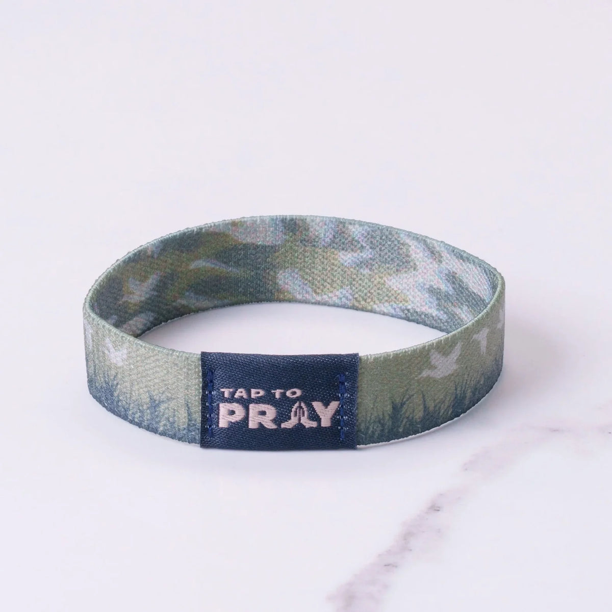 Waterfowl Camo Tap to Pray Wristband