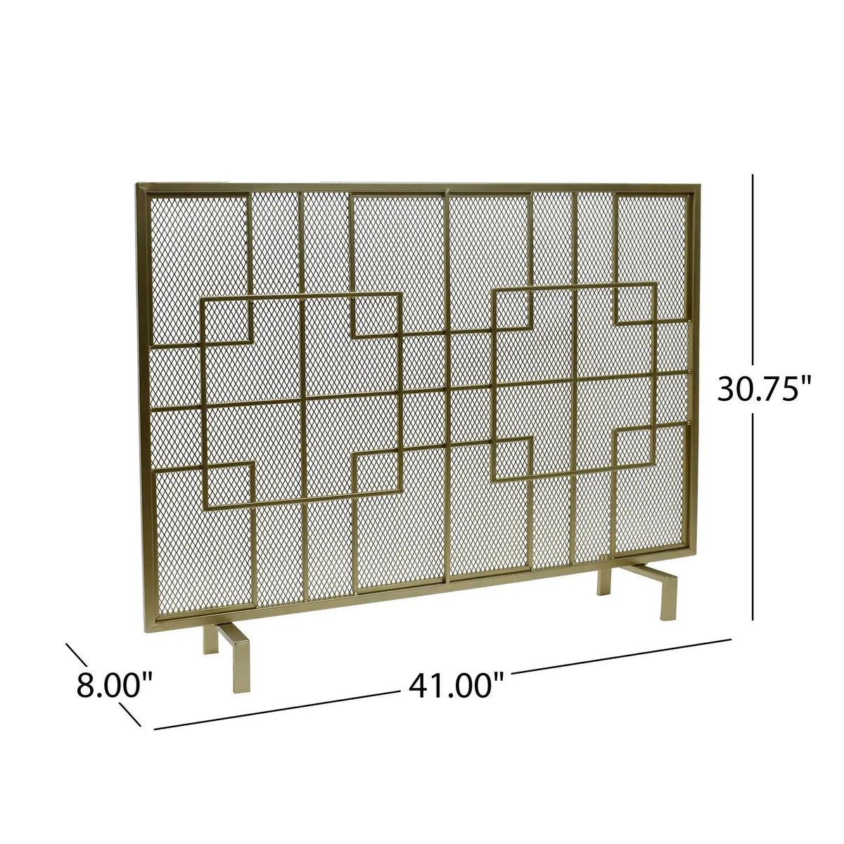 Dorothy Modern Single Panel Iron Fire Screen