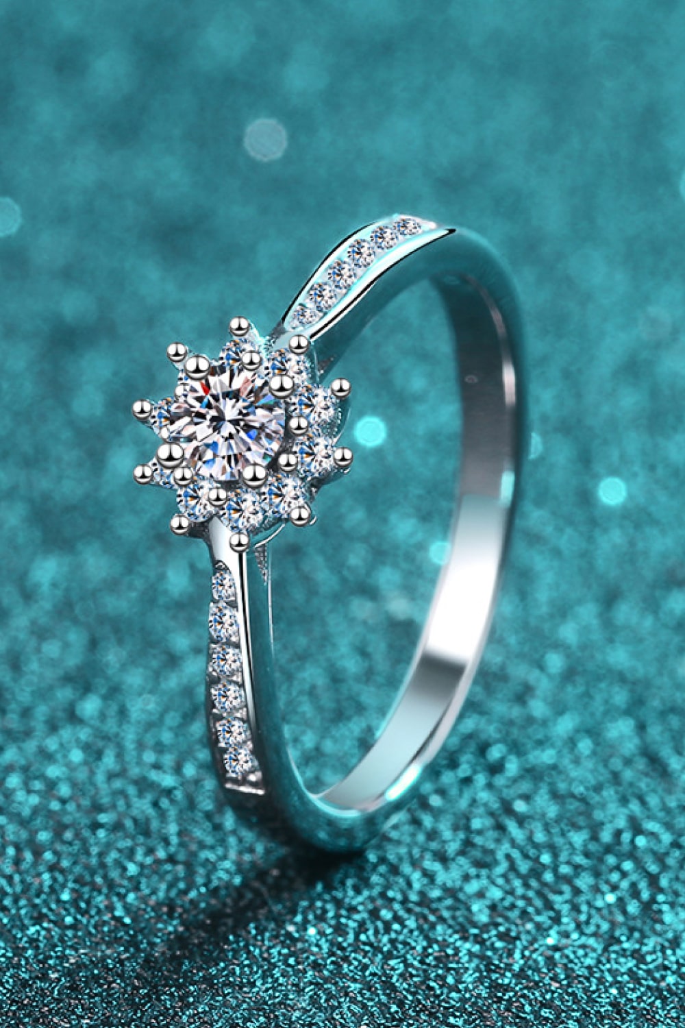 Sparkala™ Rhodium-Plated Snowflake Ring