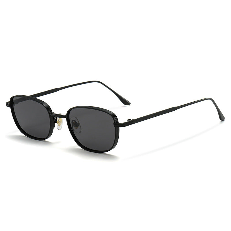 Metal Small Square Box Retro UV Protection Sun Glasses