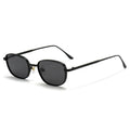 Metal Small Square Box Retro UV Protection Sun Glasses
