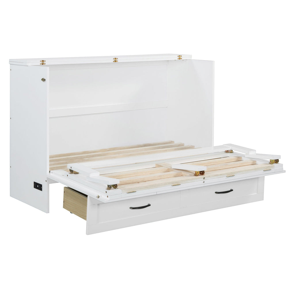 Murphy Bed With Large Drawers