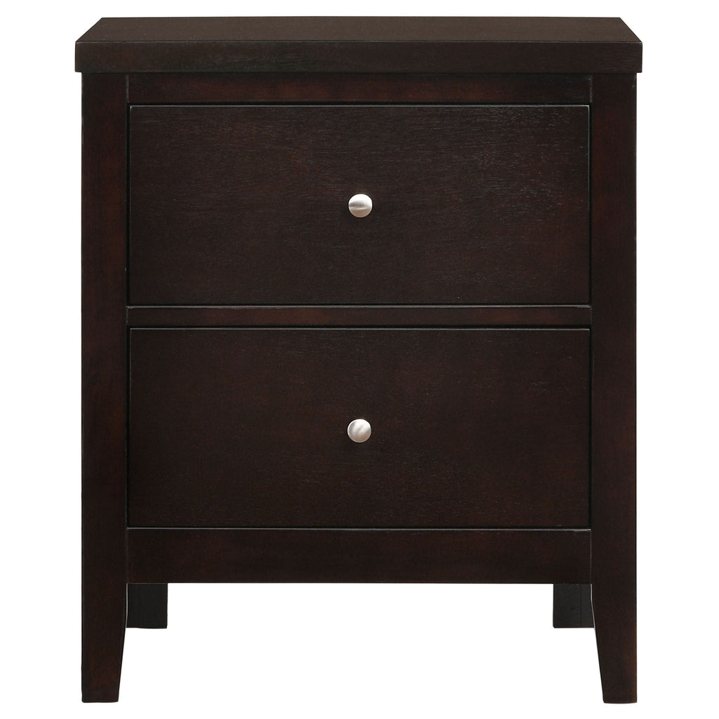 Garrett - 2 Drawer Nightstand - Cappuccino