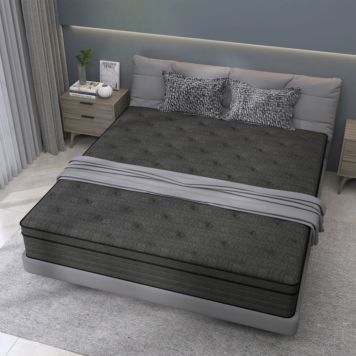 12 Inch Full Mattress,Hybrid Mattresses Medium Firm in a Box