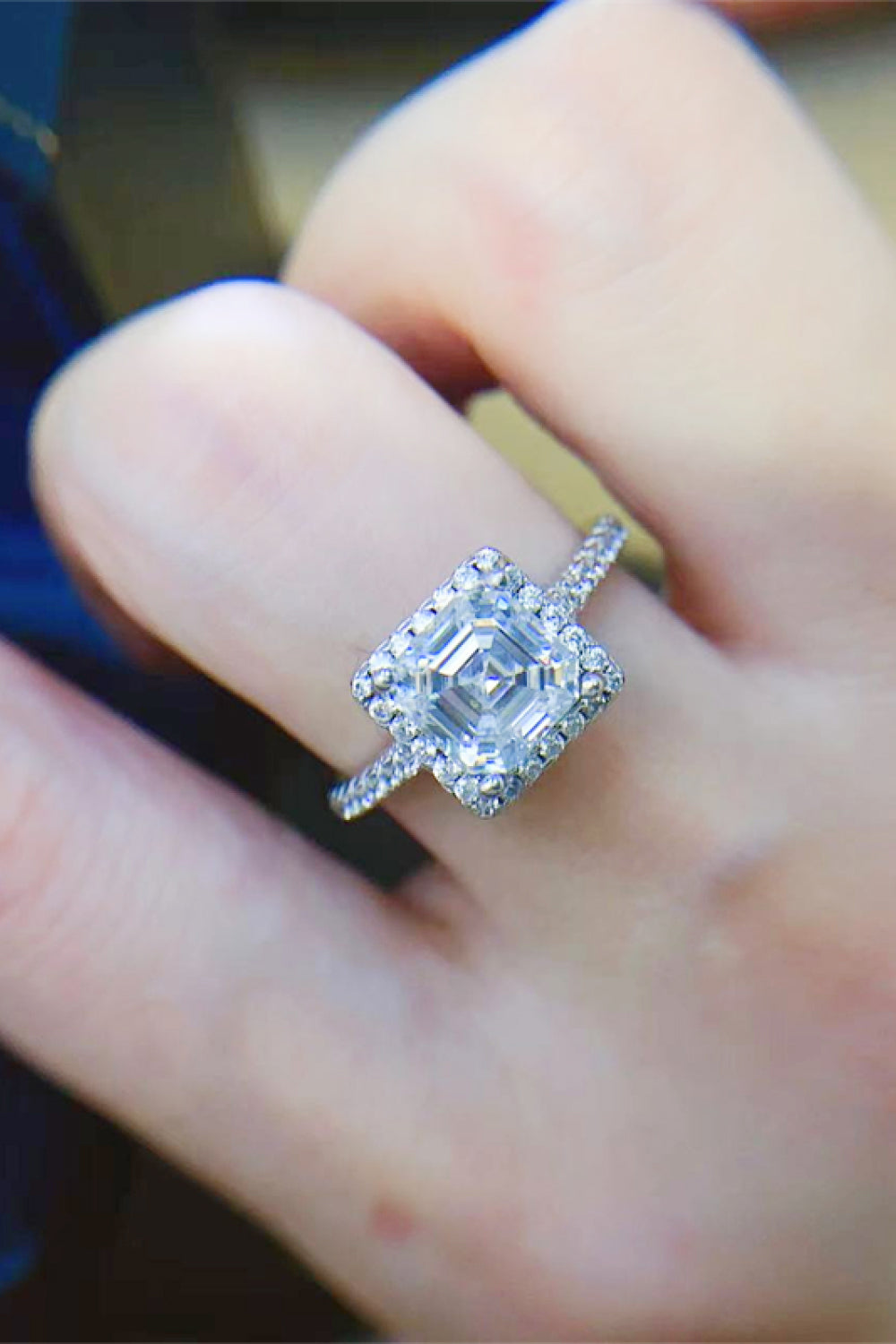 2 Carat Sparkala™ Platinum Over Pure Sterling Silver Ring