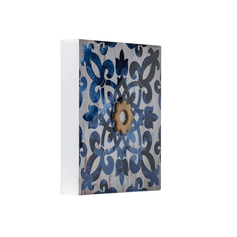 Abstract, And Wall Decor Accents (Set of 4) - White / Blue