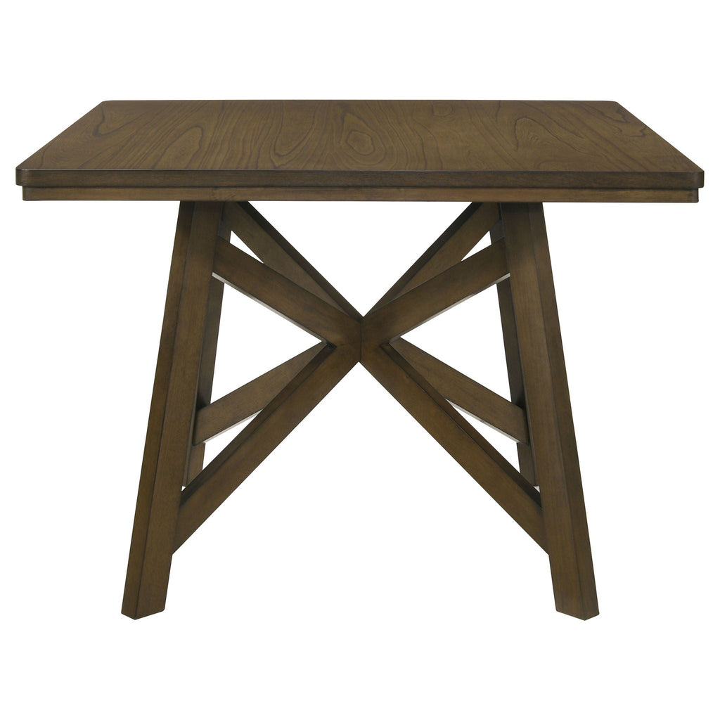 Maxine - Square Counter Height Dining Table - Brown