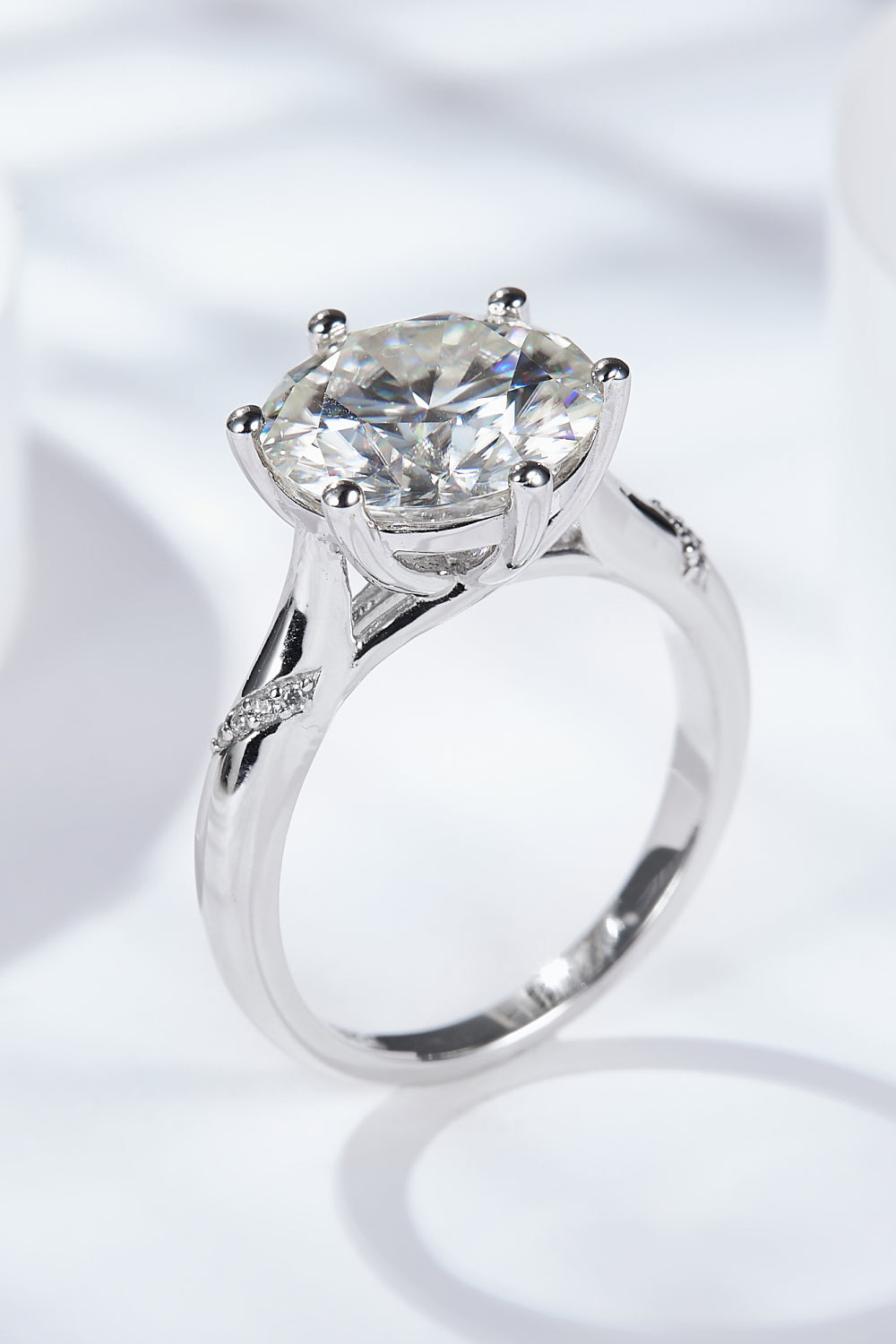 5 Carat Brilliant Round Cut Sparkala™ Solitaire Ring (Platinum Over Pure Sterling Silver)