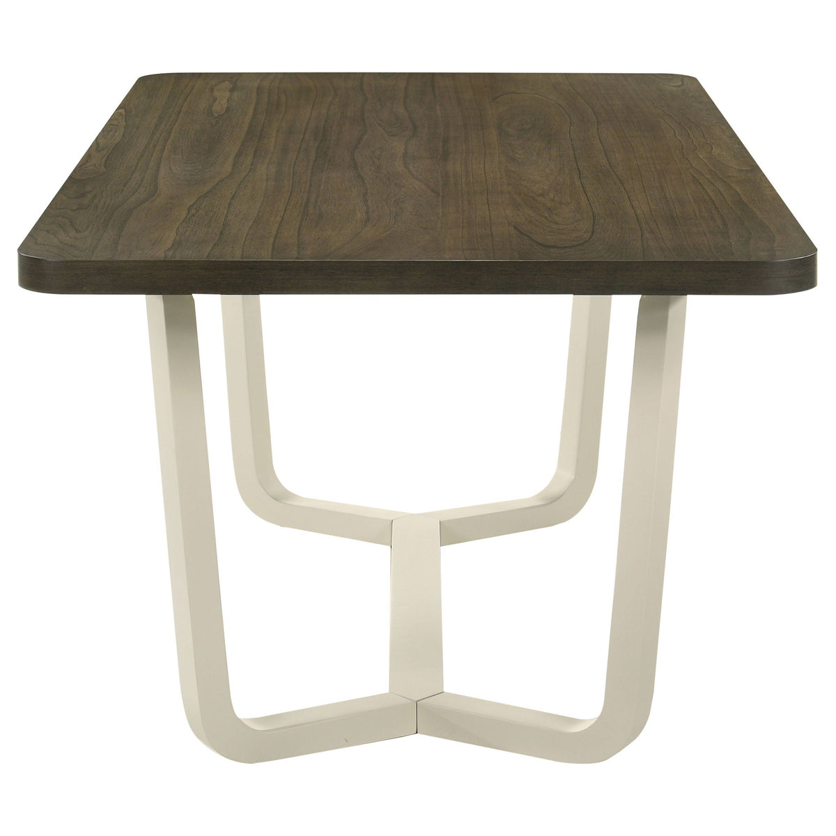 Sexton - Rectangular Dining Table With Base - Brown