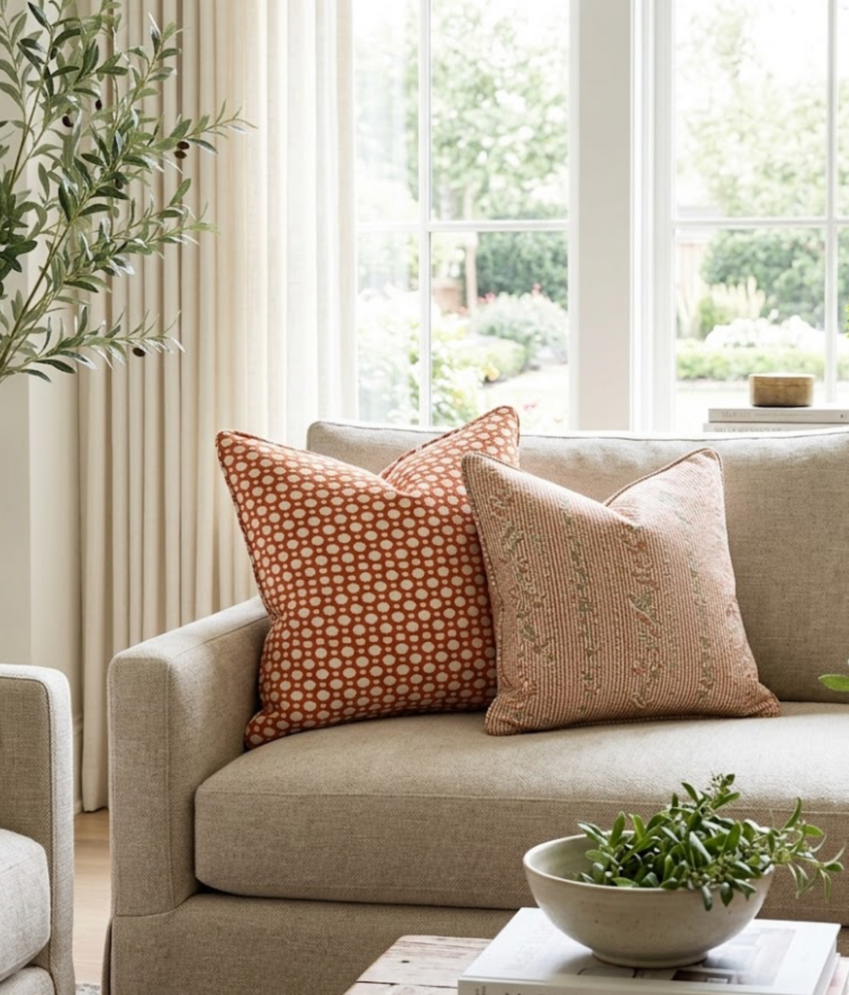Betwixt Pillow Cover in Spark, Schumacher Textiles