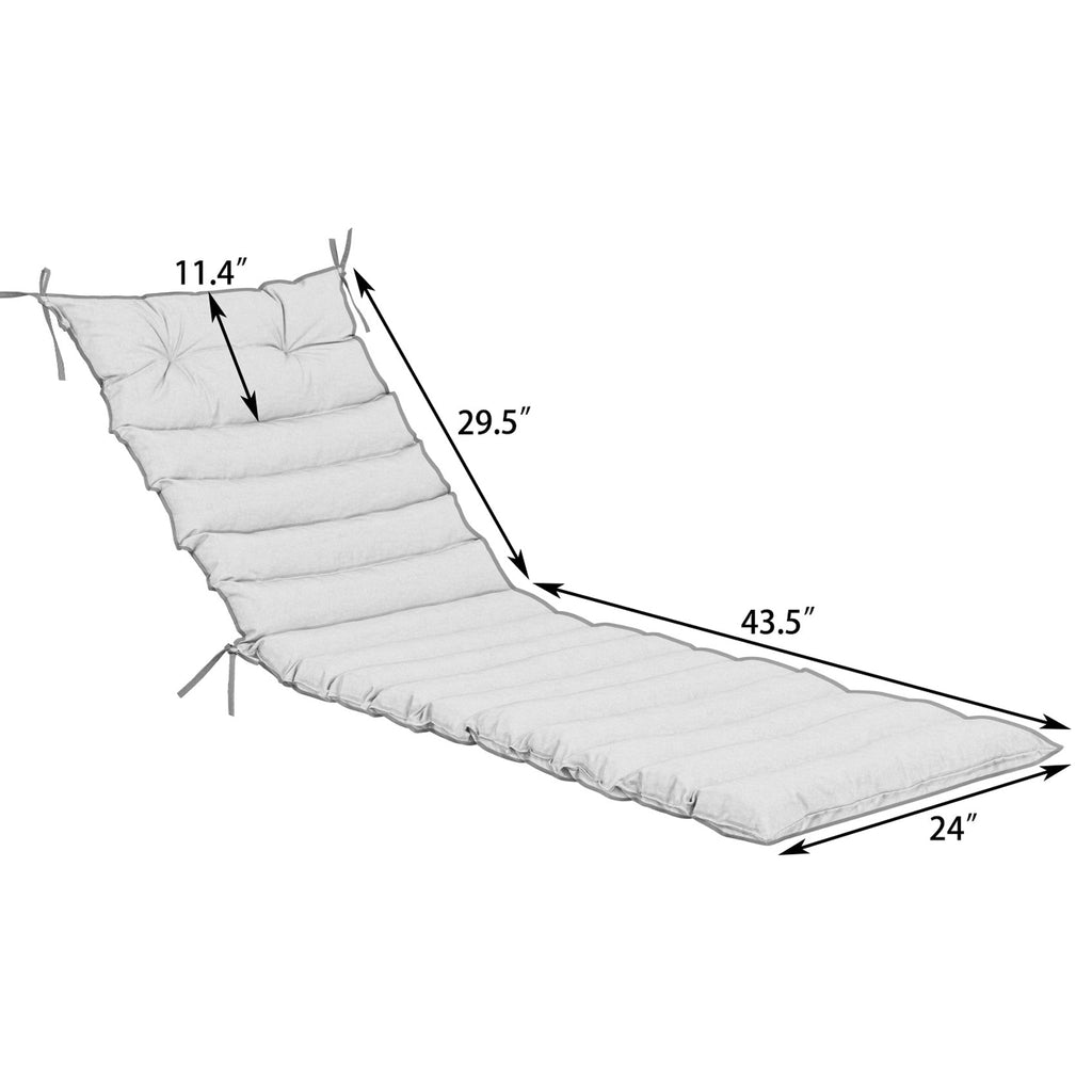 2PCS Outdoor Lounge Chair Cushion Replacement Set - Navy Blue