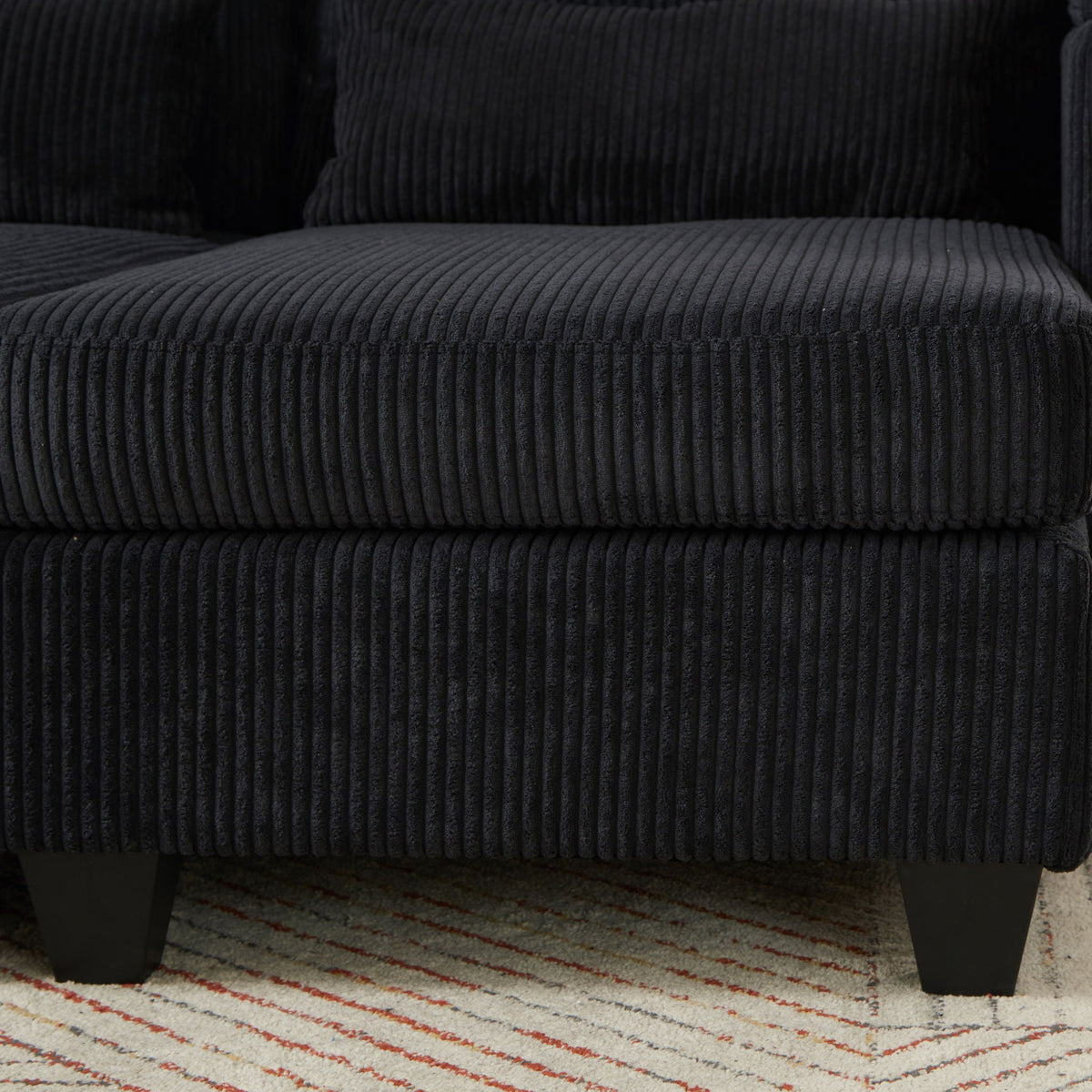 Convertible Chaise Lounge Sofa Chair With USB Ports, Cup Holders, Phone Holder And Storage