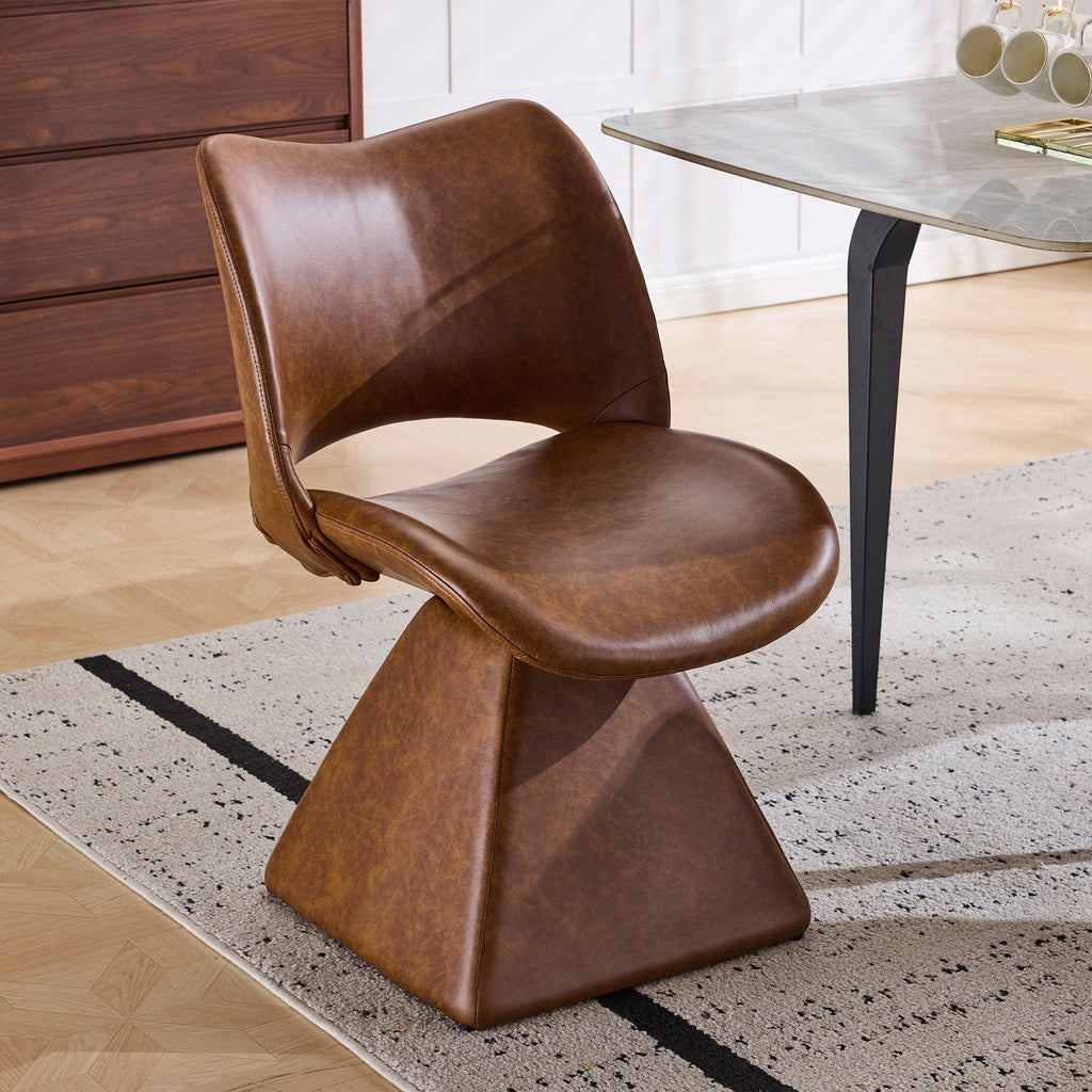 Modern Swivel Dining Chair With High Back