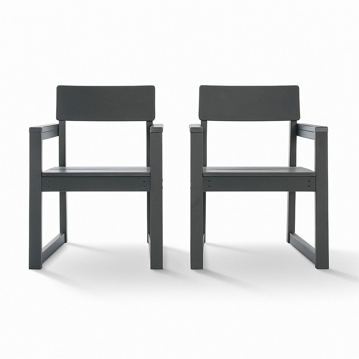 5 Piece Outdoor Dining Set, Table With Umbrella Hole And 4 Armrest Chairs