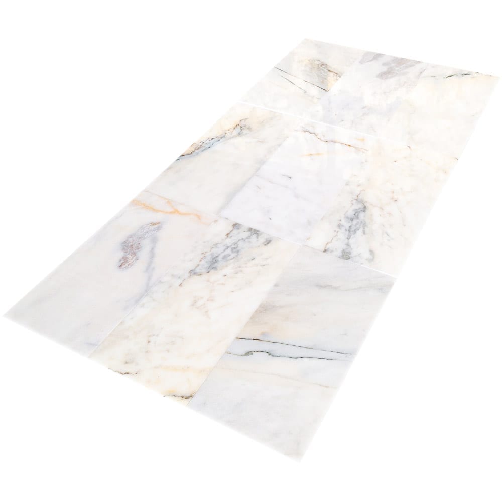 Bianco Ibiza White Marble Floor and Wall Tile - Livfloors Collection