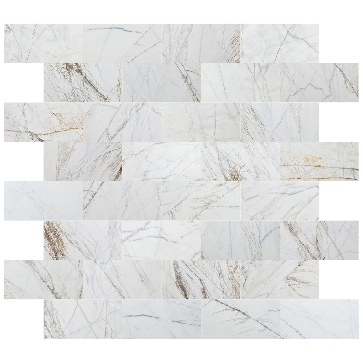 Bianco Rigata Exotic Marble Polished Floor and Wall Tile - Large Format - Livfloors Collection