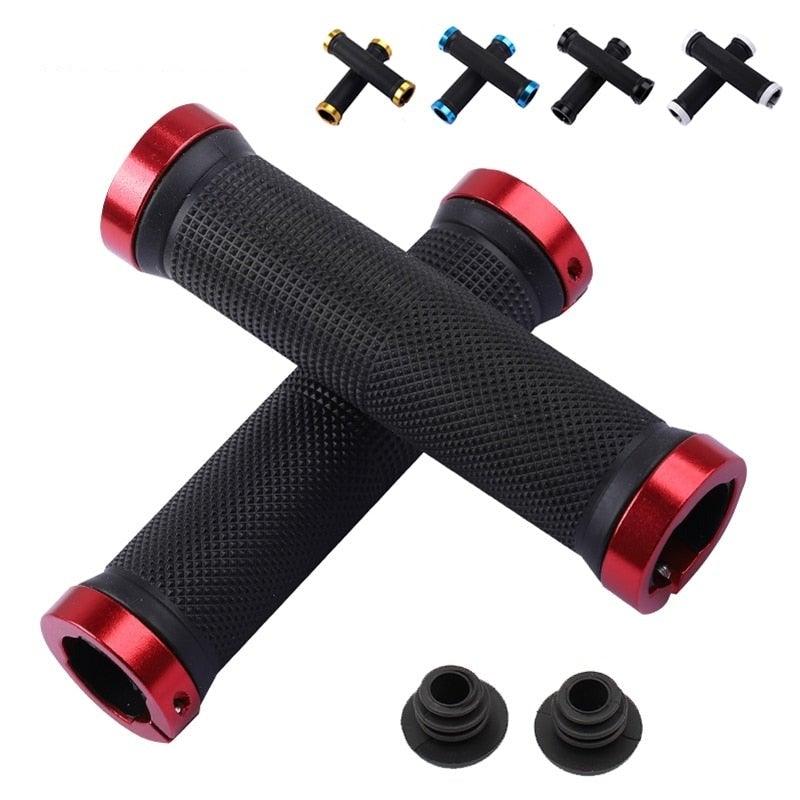 Bicycle Handlebar Grips Cycling Bicycle Accessories Non-Slip Bicycle Handlebar Grips Bike Handle Ergonomic Shockproof Bicycle Handle Grip With Adjustable Aluminum Lock For Mountain Bike