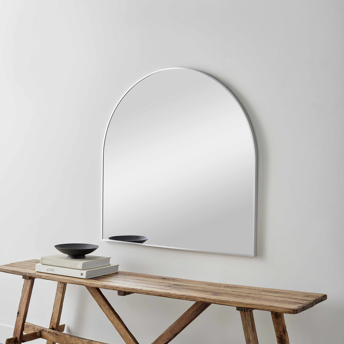 Brembilla Silver Gray Contemporary Mirror