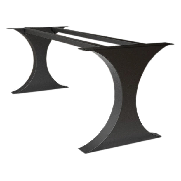 Modern Metal Dining Table Legs for Heavy Table Tops Matte Black