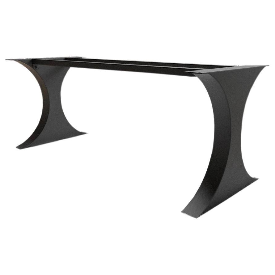 Modern Metal Dining Table Legs for Heavy Table Tops Matte Black