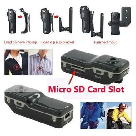Black Sports Video Camera Mini DVR Camera