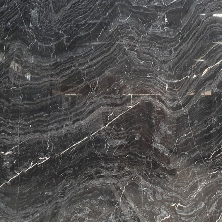 Black Wave Marble Slabs Polished - Full Truckload