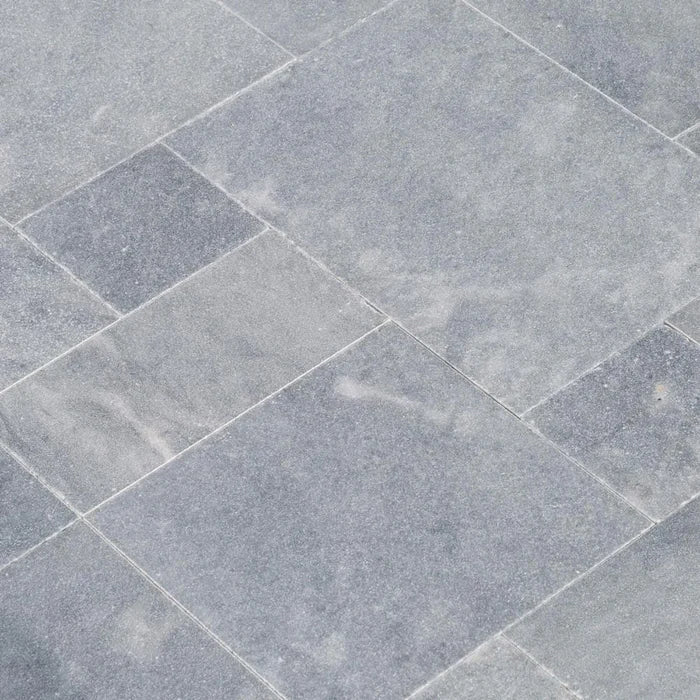 Bluestone Versailles Pattern Marble Pavers 1 1/4" Thick Sandblasted, Brushed - Livfloors Collection