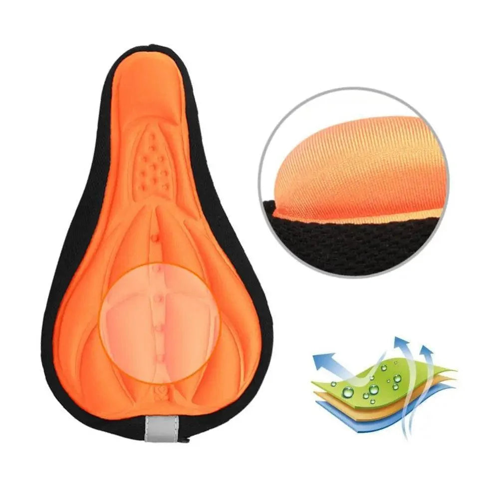 Breathable Mountain Bike Saddle Cushion Cover Road Bike Soft Cycling Seat Mat 3D Sponge Polymer Bicycle Saddle Seat