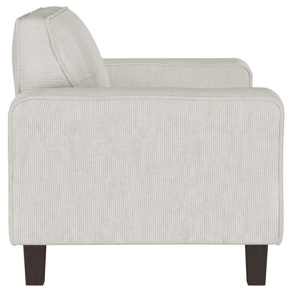 Xana - Track Arm Tufted Loveseat - Greige
