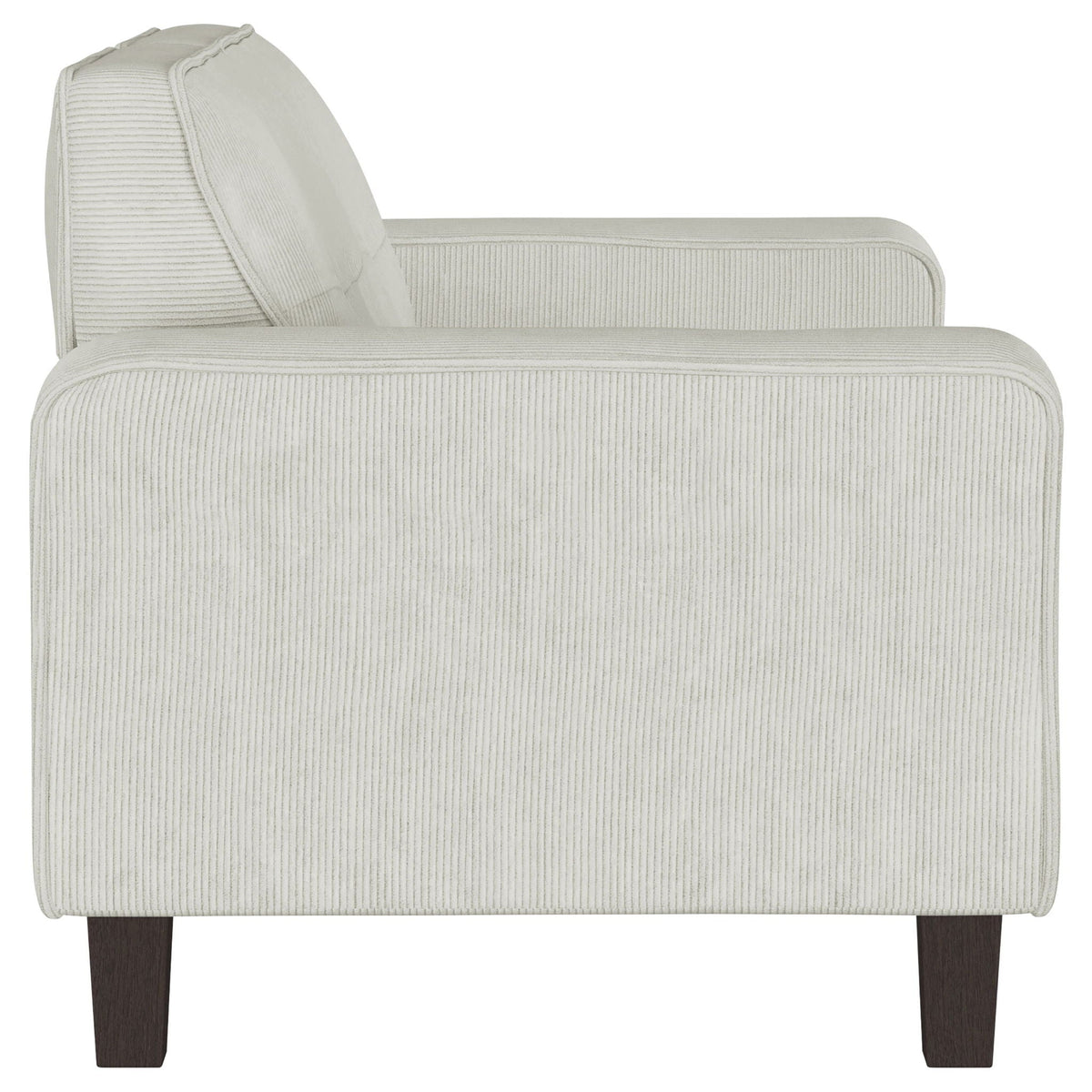 Xana - Track Arm Tufted Loveseat - Greige