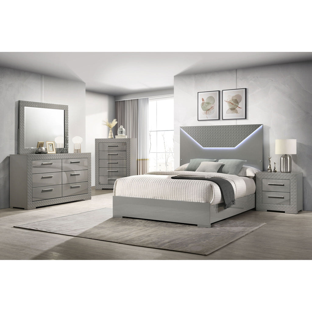 Pierce - Panel Bed LED Headboard