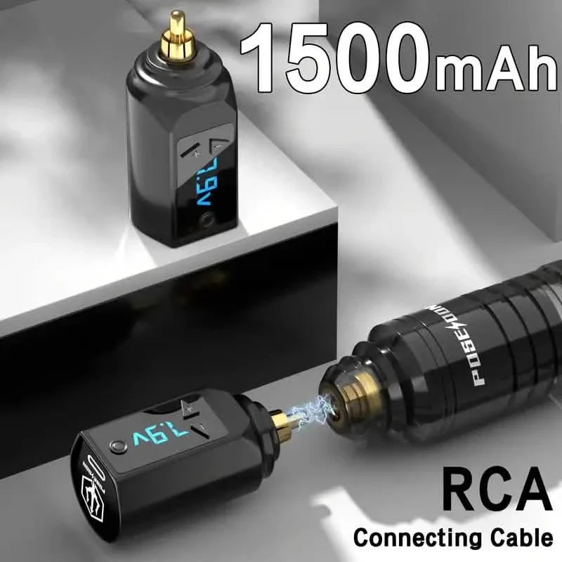 Wireless Tattoo Pen Kit – 6 Color Ink, Cartridges & Power Supply